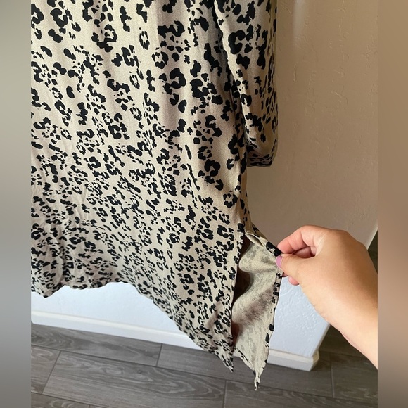 Premise|Olive Animal Print, Leopard Print Long Kimono Blazer, Size XS•••NWT - Picture 8 of 14